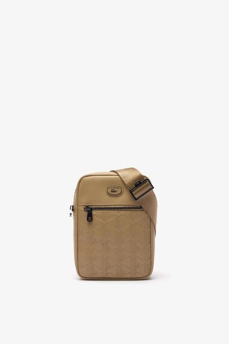 Чоловіча бежева сумка Lacoste Monogram 5100893 фото