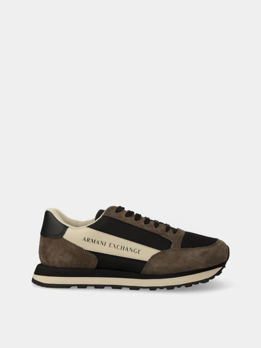Кросівки чоловічі Armani Exchange Sneakers Black/Khaki 6094045 фото