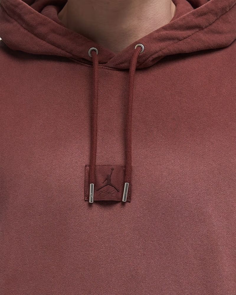 Худі чоловіче Jordan Flight Fleece Pullover Hoodie Burgundy 5725318 фото
