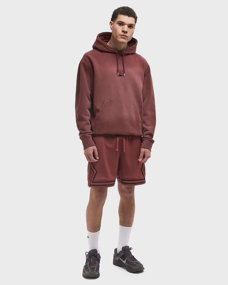 Худі чоловіче Jordan Flight Fleece Pullover Hoodie Burgundy 5725318 фото